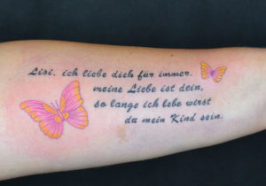 Tattoostudio Hamburg , Hakuna Ma Tattoo , Tattoos , Tattoo Liebeserklärung Kind