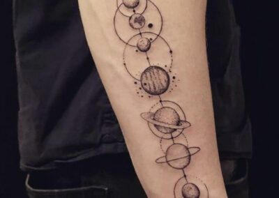 Planeten Tattoo von Jakub