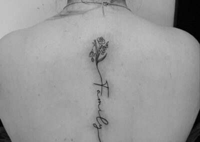 Floral Family Tattoo Rücken von Jakub